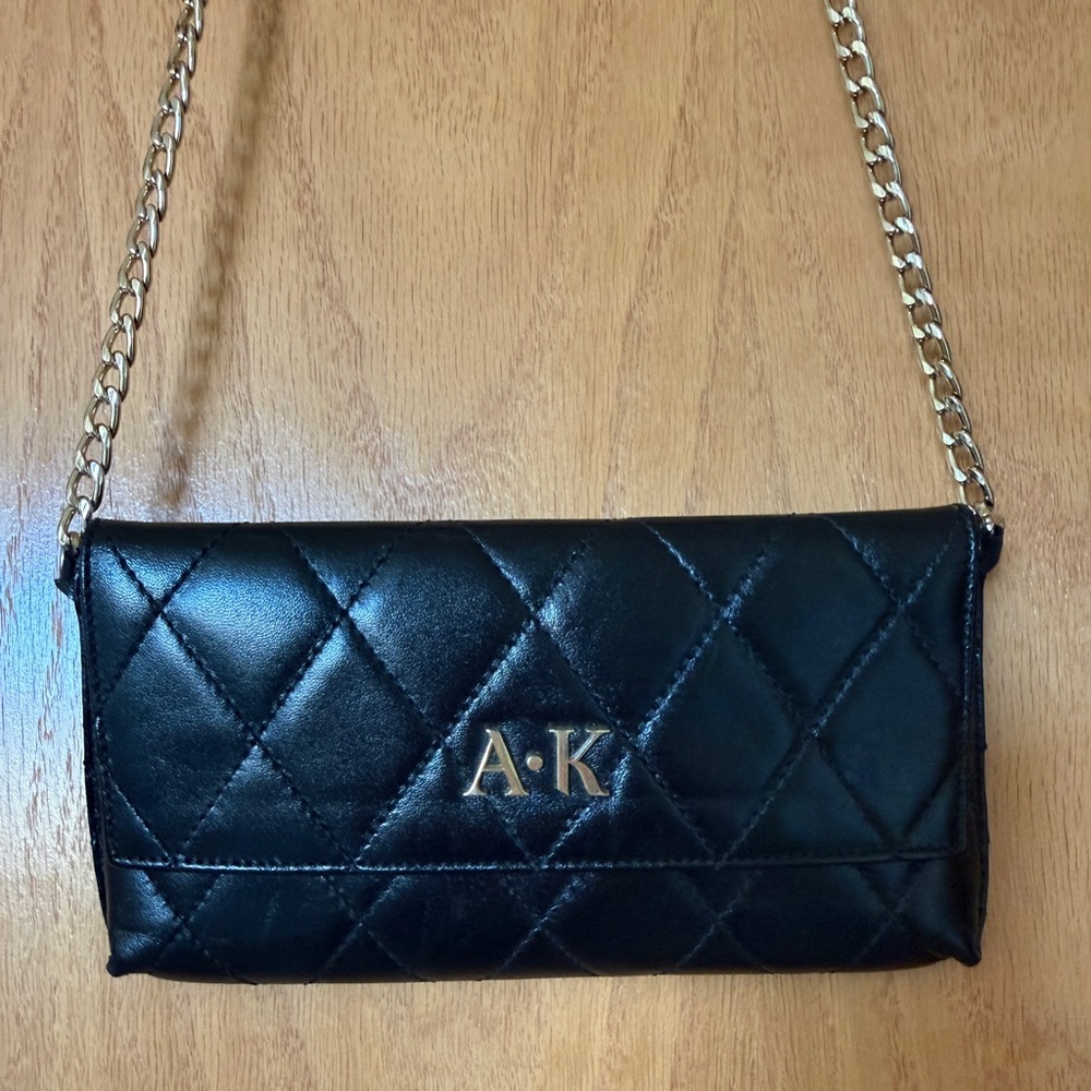 Beautiful and unique Lithuanian designers Agne Krasauskas lamb skin leather bag.